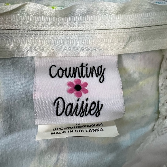 Girls Size 10 Counting Daisies Colorful Sleeveless Dress - Picture 6 of 8